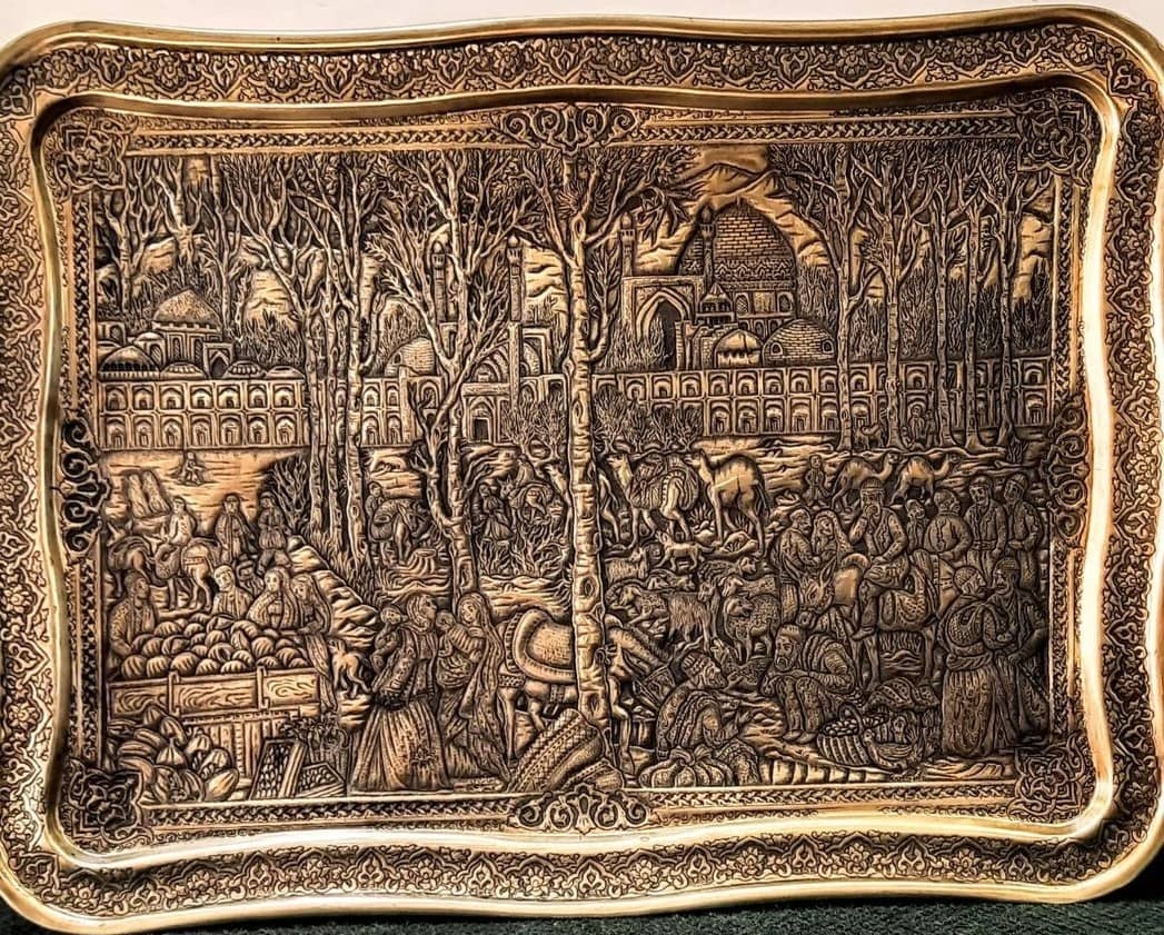 تولید و فروش صنایع دستی قلم زنی کارگاه نیل قلم در اهواز